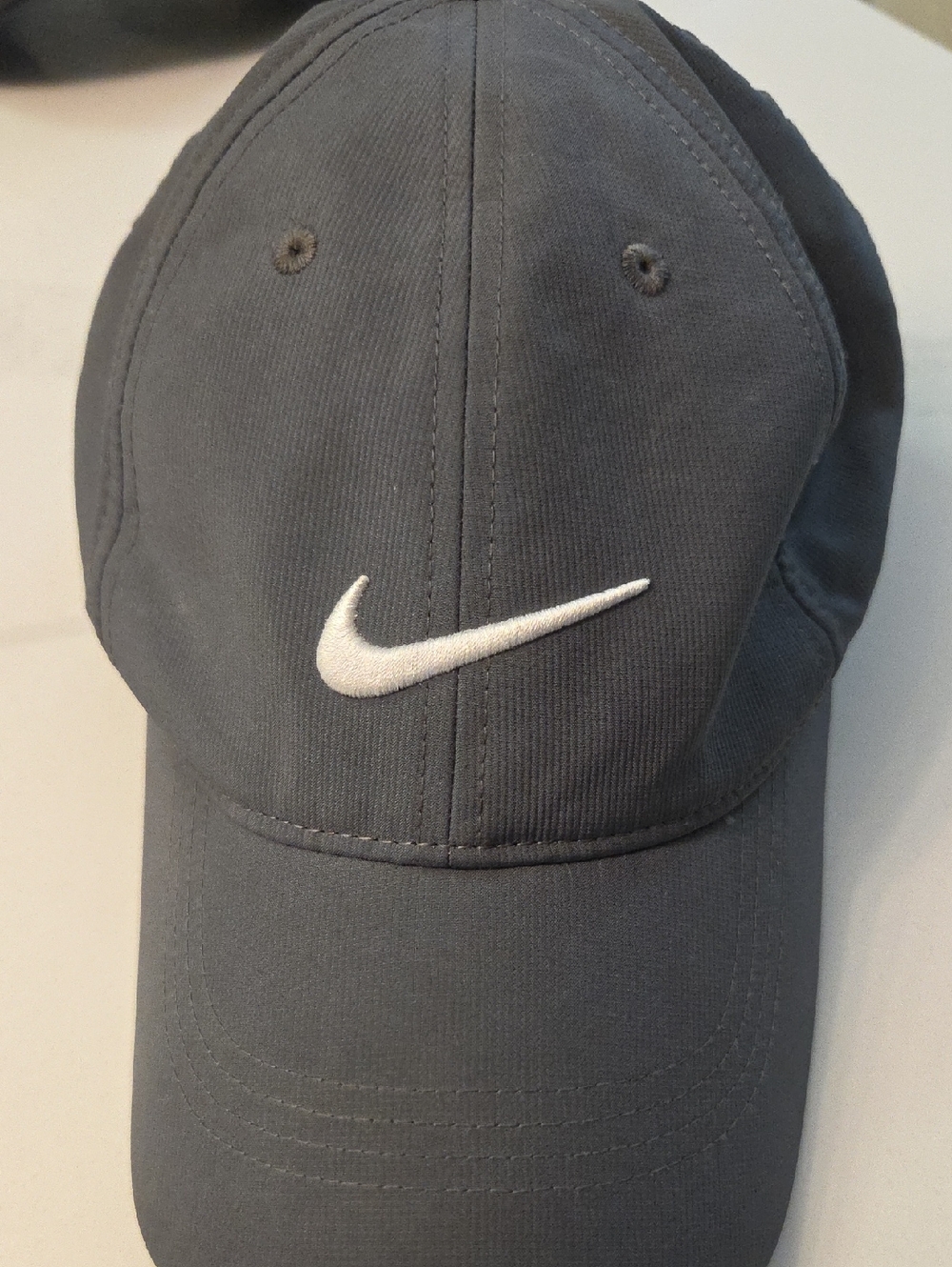 Nike Grey Hat with White Swoosh
